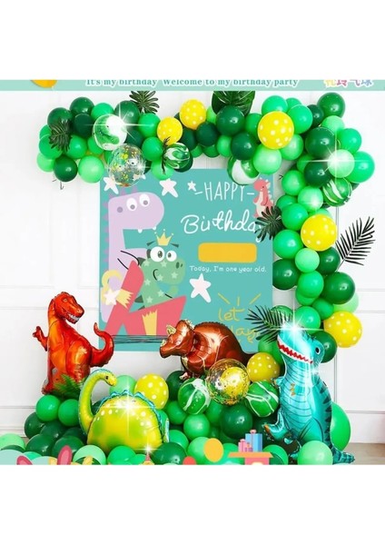 Jurassic Doğum Günü Dekorasyon Düzenleme Balon Seti