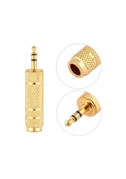 6.3 mm Dişi 3.5 mm Erkek Çevirci Amfi Kablosu 3.5 mm Jack Çevirici fırsatları