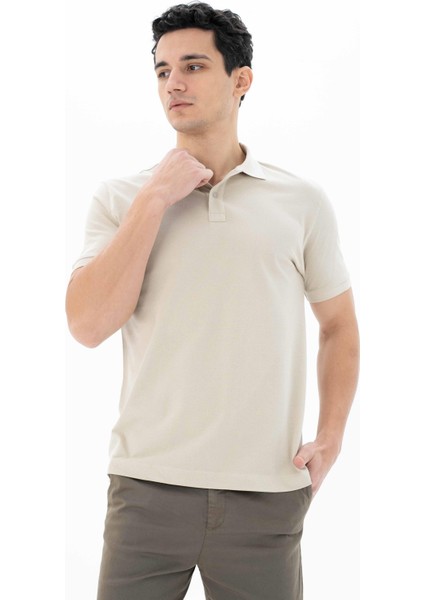 Erkek %100 Pamuk Basic Polo Yaka Regular Fit T-shirt Y25374351201 fırsatları