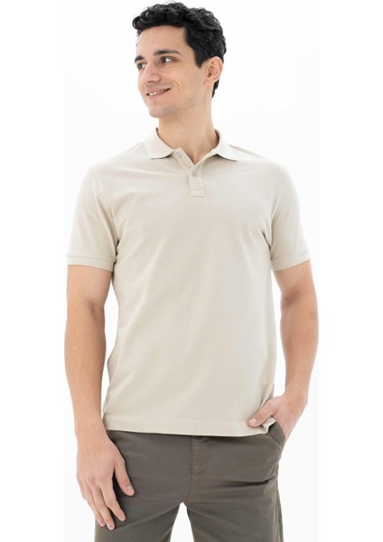 Erkek %100 Pamuk Basic Polo Yaka Regular Fit T-shirt Y25374351201 indirimleri