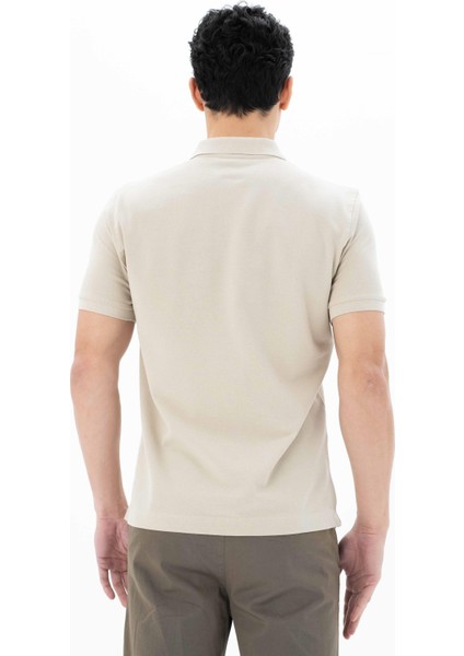 Erkek %100 Pamuk Basic Polo Yaka Regular Fit T-shirt Y25374351201
