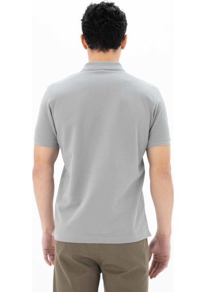 Erkek %100 Pamuk Basic Polo Yaka Regular Fit T-shirt Y25374351201