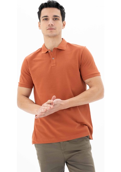 Erkek %100 Pamuk Basic Polo Yaka Regular Fit T-shirt Y25374351201 modelleri
