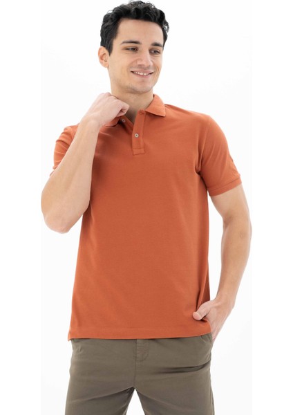 Erkek %100 Pamuk Basic Polo Yaka Regular Fit T-shirt Y25374351201 fırsatları