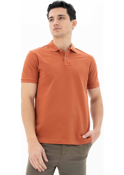 Erkek %100 Pamuk Basic Polo Yaka Regular Fit T-shirt Y25374351201 indirimleri