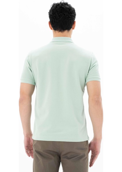 Erkek %100 Pamuk Basic Polo Yaka Regular Fit T-shirt Y25374351201