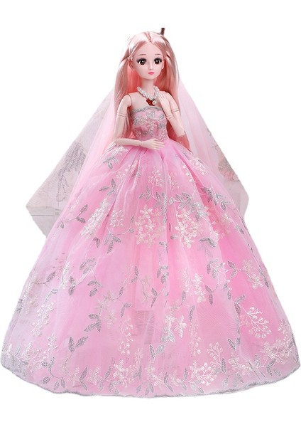 60CM Barbie Bebek Kutulu Oyuncak Seti - Pembe (Yurt Dışından)