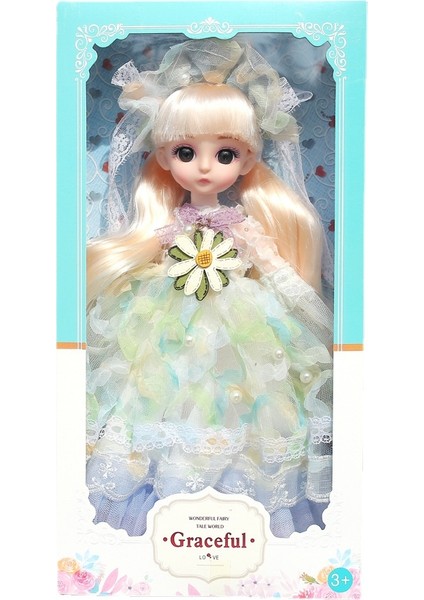 30CM Barbie Bebek Kutulu Oyuncak Seti - Mavi (Yurt Dışından)