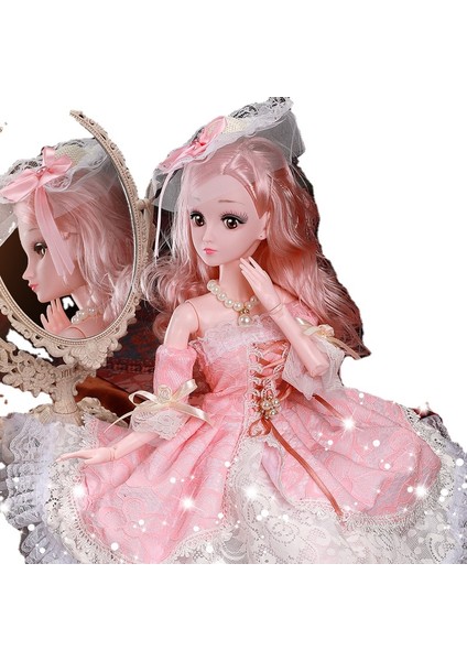 60CM Barbie Bebek Kutulu Oyuncak Seti - Pembe (Yurt Dışından)
