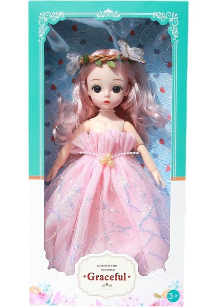 30CM Barbie Bebek Kutulu Oyuncak Seti - Pembe (Yurt Dışından)
