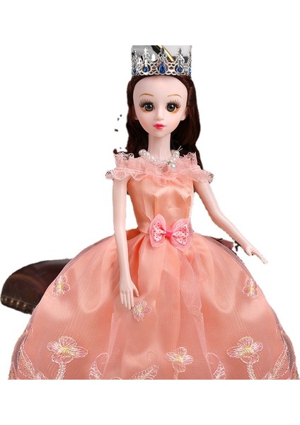 60CM Barbie Bebek Kutulu Oyuncak Seti - Turuncu (Yurt Dışından)
