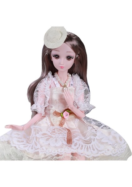 60CM Barbie Bebek Kutulu Oyuncak Seti - Beyaz (Yurt Dışından)