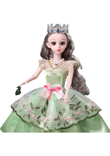 60CM Barbie Bebek Kutulu Oyuncak Seti - Yeşil (Yurt Dışından)