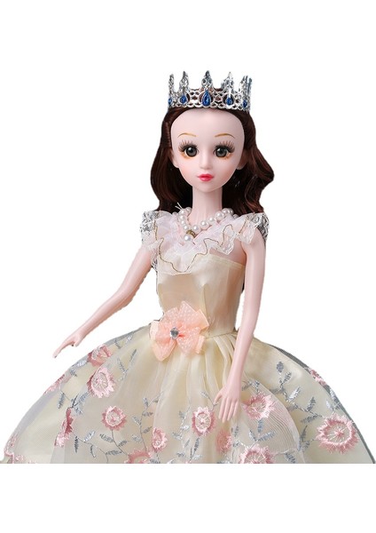 60CM Barbie Bebek Kutulu Oyuncak Seti - Sarı (Yurt Dışından)