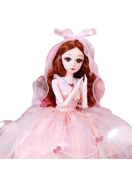 60CM Barbie Bebek Kutulu Oyuncak Seti - Pembe (Yurt Dışından)