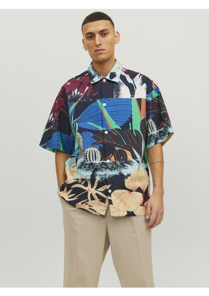 Çok Renkli Kısa Kollu Gömlek- Belmont