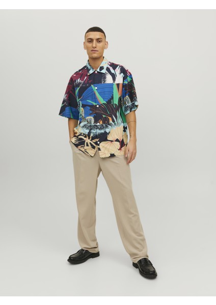 Çok Renkli Kısa Kollu Gömlek- Belmont indirimleri