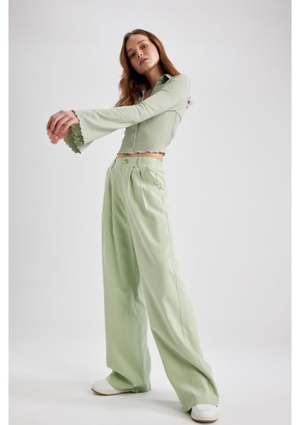 Geniş Paça Normal Bel Cepli Pantolon T5417AZ23SP modelleri