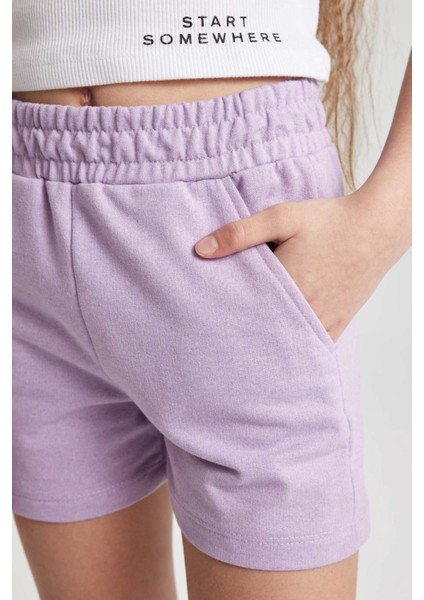 Kız Çocuk Geri Dönüşümlü Şort X2614A622HS