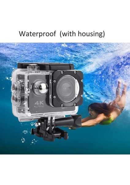 4K Ultra Hd 170 Derece Wifi'li Aksiyon Kamera Act-02 fırsatları