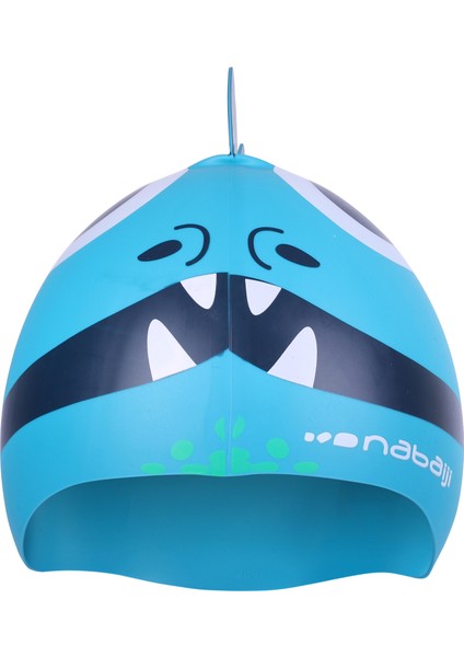 Silikon Yüzücü Bonesi - Mavi / Ejderha Desenli fırsatları