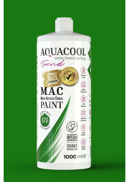Trend Mac Boya Yaprak Yeşili 673 - 1000 ml