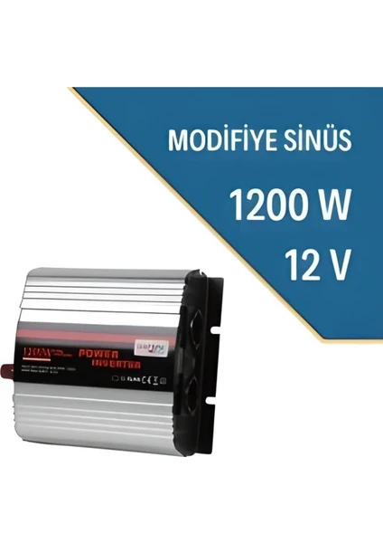 1200W Watt Modifiye Sinus Inverter -Invertör CRP1200MSİ