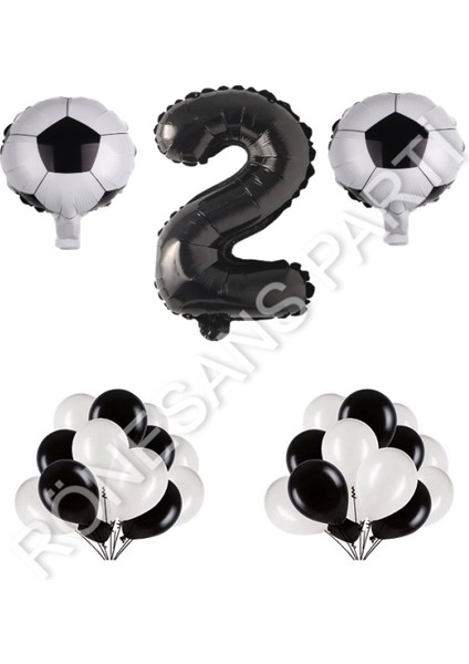 Futbol Topu Rakam Balon Seti Yaş 2
