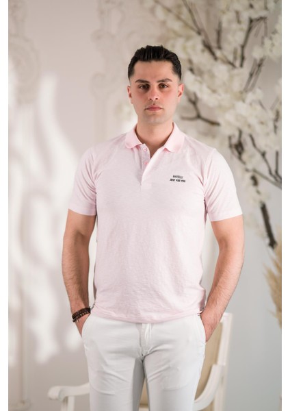 Polo Yaka Düğmeli Pamuklu Yazlık Erkek T-Shirt