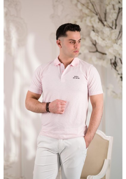 Polo Yaka Düğmeli Pamuklu Yazlık Erkek T-Shirt fiyatları