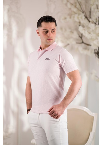 Polo Yaka Düğmeli Pamuklu Yazlık Erkek T-Shirt modelleri