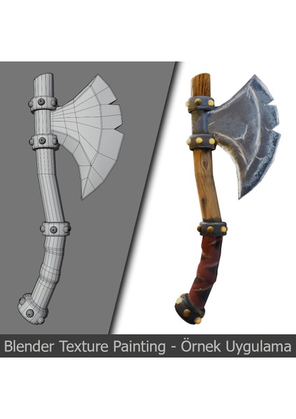 Sanal Öğretim Blender Texture Painting Video Ders Eğitim Seti