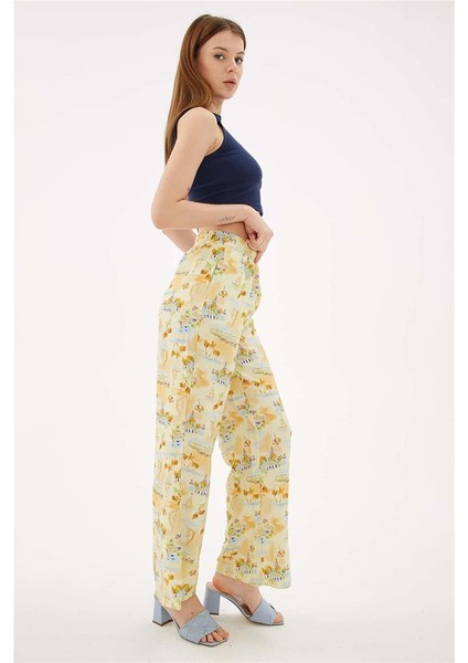 Desenli Pantolon Sarı fiyatları