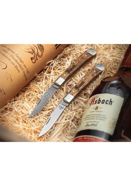 Trapper Asbach Uralt Damascus Çakı