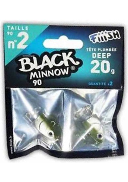 Black Minnow BM90/2 BM775 Deep 20GR Jig Head - Kaki