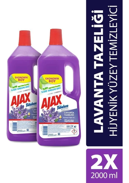 Fabuloso Yüzey Temizleyici Lavanta 2X2000 ml