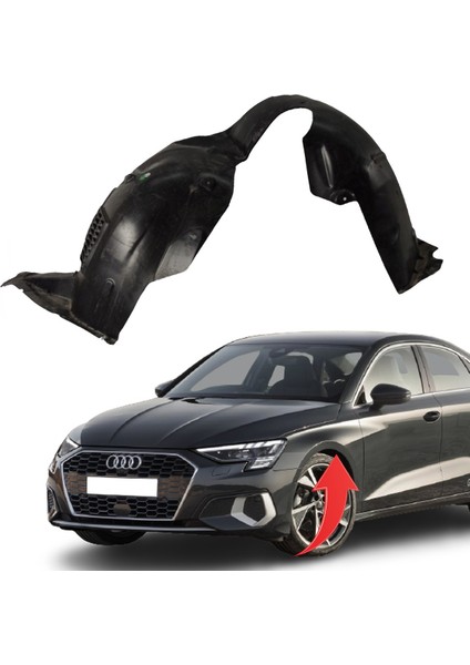 Audi A3 Sol Ön Çamurluk Davlumbazı 2020- 8Y0821171K