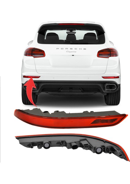 Arka Sis Farı Sol Porsche Cayenne 2014-2017