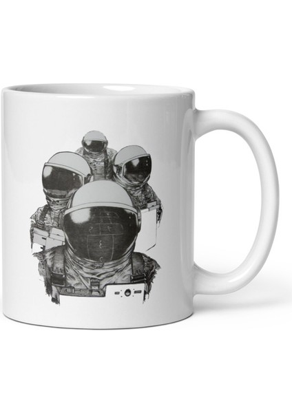 Momentumstore Astronot Baskılı Lisanslı Tasarım Kupa Bardak 2