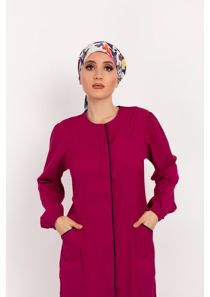 Vişne Renk Soft Likra Tesettür Doktor Hemşire Hastane Aşçı Cerrahi Takım fırsatları