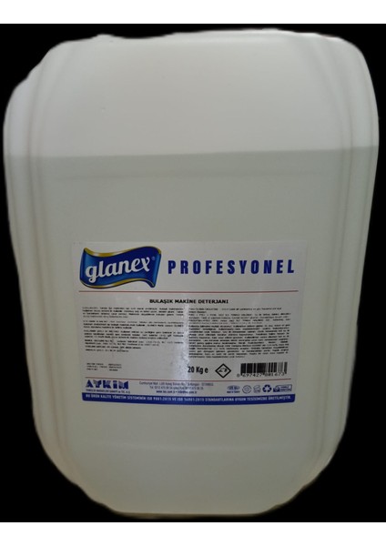 Profesyonel Endüstriyel Bulaşık Makine Deterjanı (Matik) 20 Lt