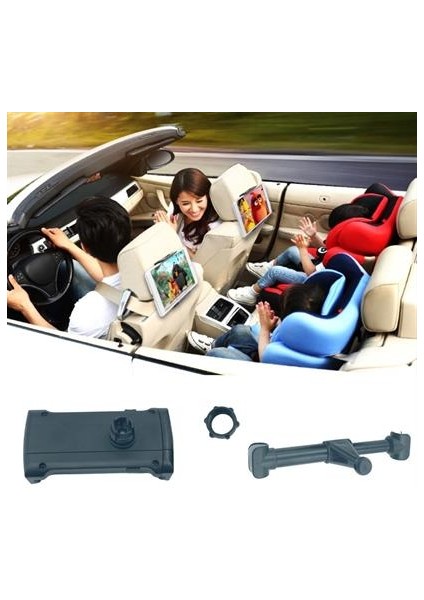 Oto Koltuk Arkası Telefon Tablet Tutucu Ayarlanabilir 360 Derece Dönebilen Pratik Stand fırsatları