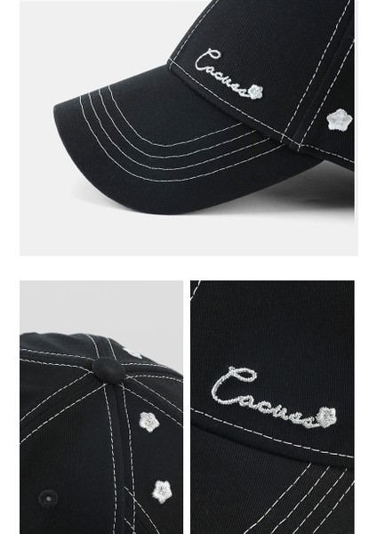 Beyzbol Şapkası Erkek ve Kadın Yaz Kişilik Pamuklu Sivri Şapka Nakış Çift Güneş Şapkası (Yurt Dışından) fırsatları