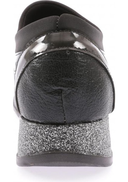 AKT-03-23Y Kadin Kalin Taban Silver Taşli Sneakers Ayakkabi fırsatları