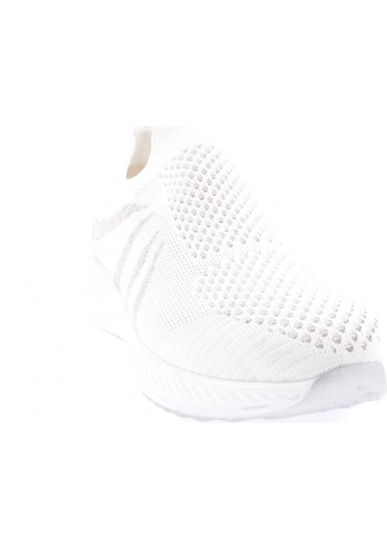 832-23Y Kadin Yanlari Simli Lazerli Sneaker Ayakkabi
