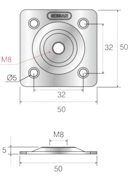 Ahşap Konik 10 cm Gürgen Koltuk - Baza - Sehpa - Mobilya Ayağı - Çap:5.5 cm - 3301000000402