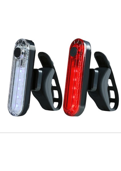 Bisiklet Kuyruk Lambası Açık Sürme USB Şarj Edilebilir Cob Vurgulama Gece Sürme Güvenlik Uyarı Işığı (Yurt Dışından)