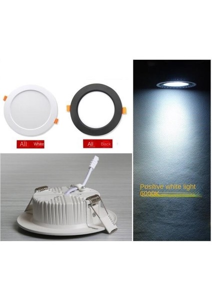 Ev Gömme Aydınlatma 8 Inç Tamamen Alüminyum Ultra Ince 18 W Tavan Lambası LED Downlight (Yurt Dışından)