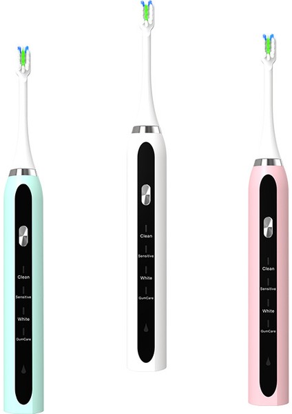 Akıllı Sonik Elektrikli Diş Fırçası Çift USB Hızlı Şarj Şarj Edilebilir Tüm Vücut Yıkanabilir Manyetik Kaldırma Diş Fırçası (Yurt Dışından)