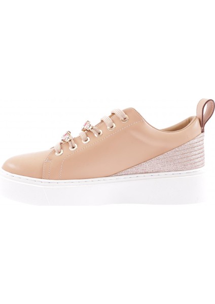 ES863-23Y Kadin Kalin Renkli Kristal Taşli Sneakers Ayakkabi modelleri